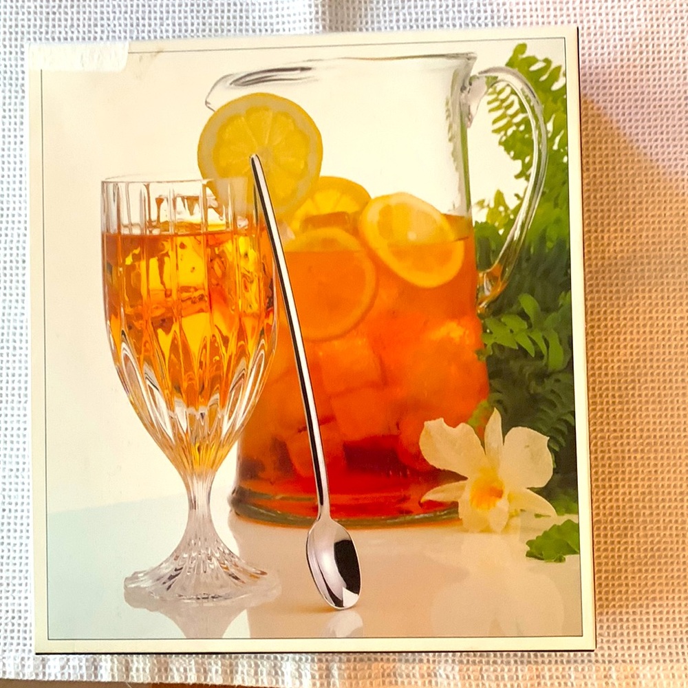 Mikasa stainless steel ice tea/ parfait spoons set of 6